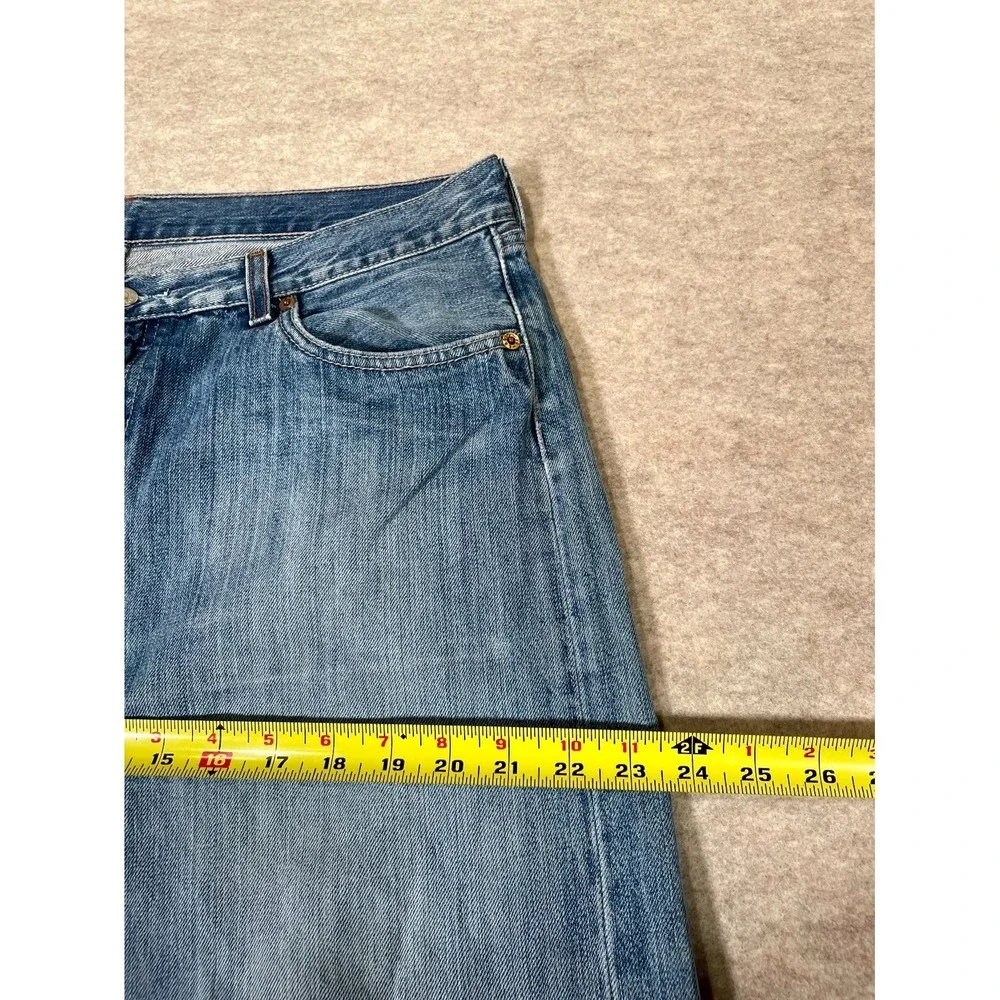 Levis 501 Original Fit Jeans Mens 36x34‎ Blue Cotton Denim Straight Leg Logo